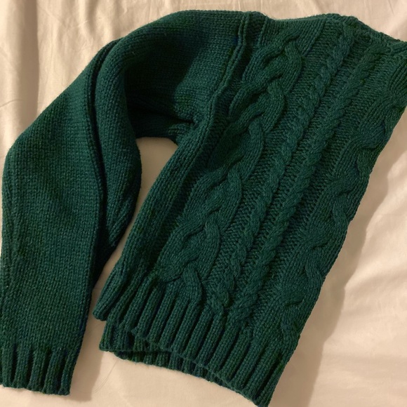 UO teal knit crop sweater - Picture 1 of 2